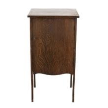 Oak Record Storage Cabinet w/ Key