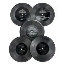 (5) 6 3/4" Zonophone Records