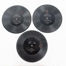 Collection of (3) Assorted 9" Zonophone Records