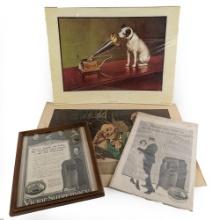 (4) Various Phonograph Posters
