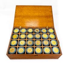 Lot of 24 Busy Bee Cylinder Record w/Carrying Case
