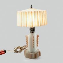 Vintage Pressed Glass Accent Lamp