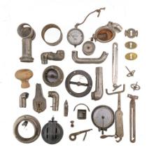 Box Lot of Disc Phonograph Parts