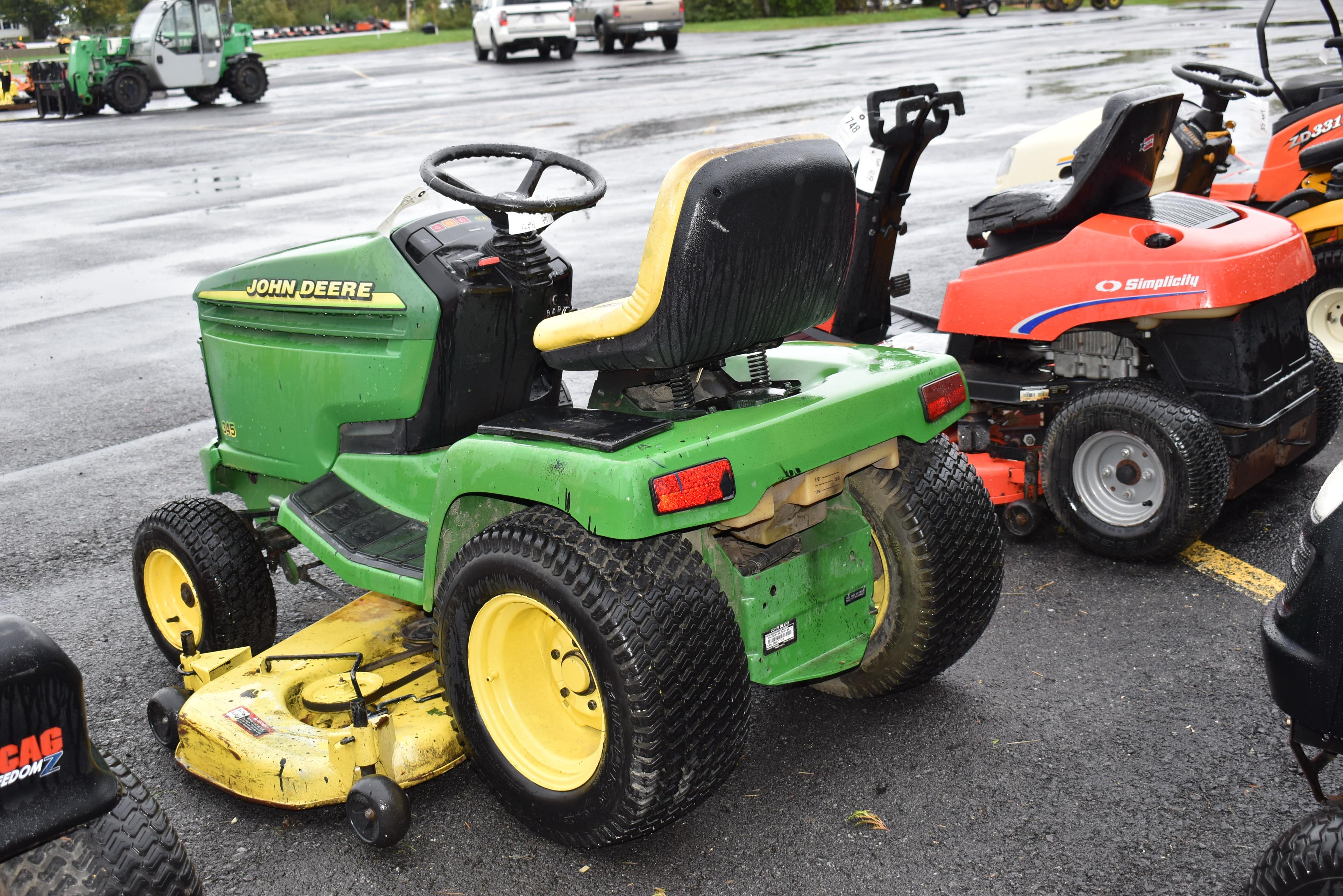 JD 345 mower, 54" deck