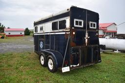 2-horse trailer, 12', no title