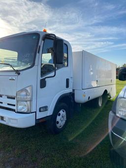 2012 Isuzu Lawn/Sprayer Truck, DSL, Automatic, Underbody Liquid Tanks, 4 Hose Reels, Built In Pump,