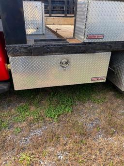 2013 Ford F550XL Flatbed, Dsl, Auto, Crew Cab, Weather Guard Boxes, VIN: 1FD0W5GT5DEA15173, Miles -