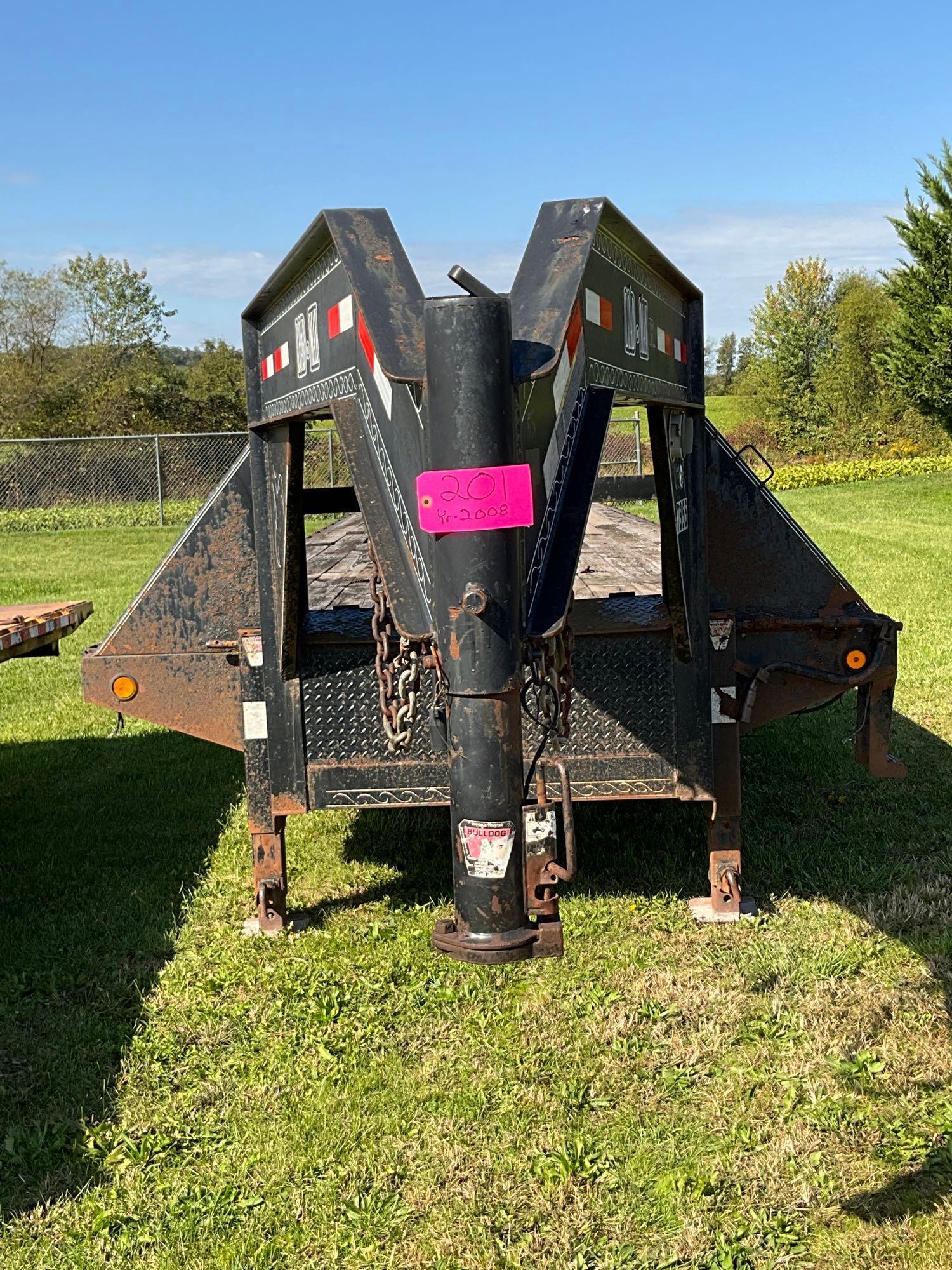 2008 Load-Max 40' Gooseneck Trailer, Tandem Axle, Storage Box, Rub Rails, VIN: 5LBGF402581013202