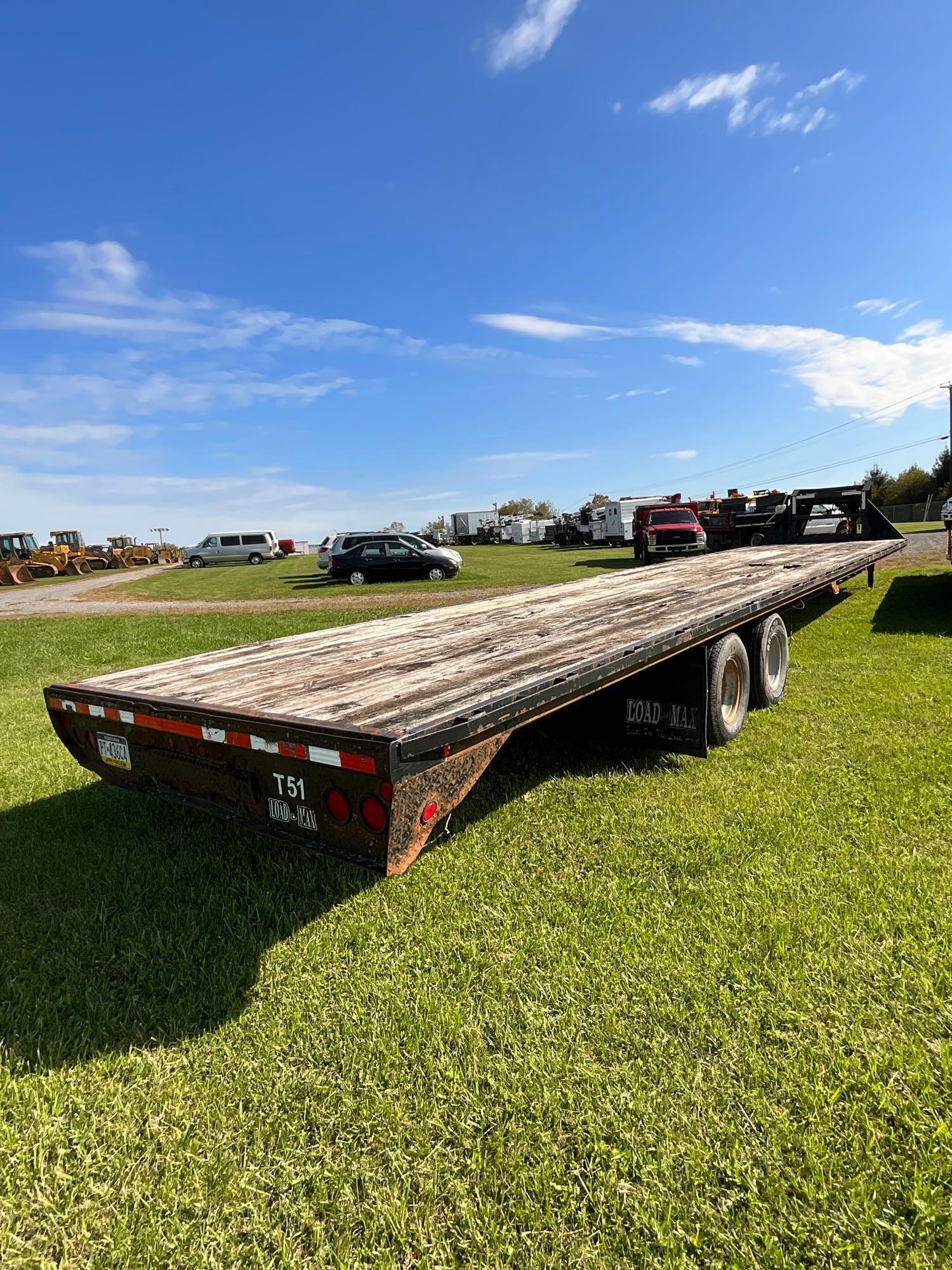 2008 Load-Max 40' Gooseneck Trailer, Tandem Axle, Storage Box, Rub Rails, VIN: 5LBGF402581013202