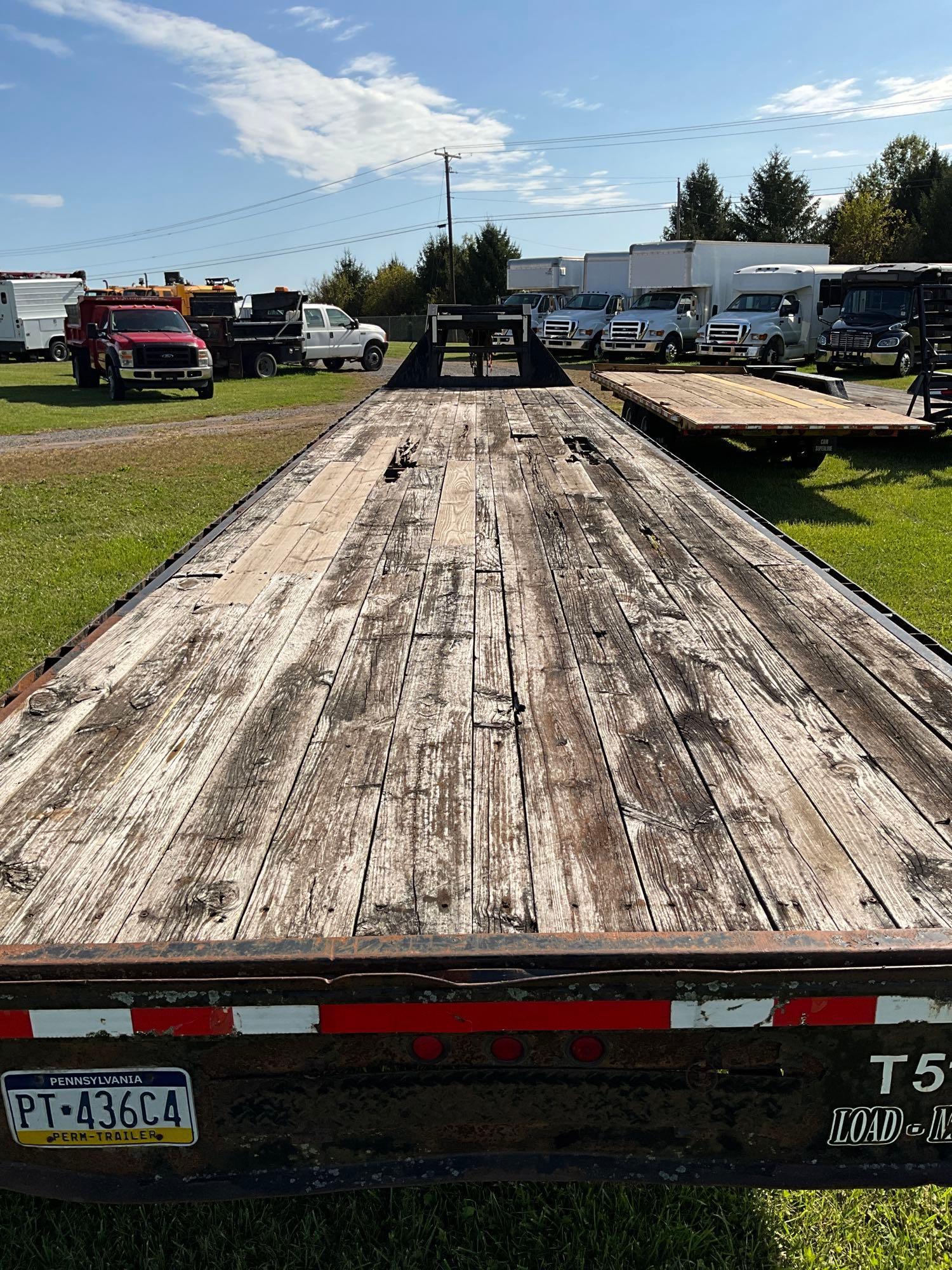 2008 Load-Max 40' Gooseneck Trailer, Tandem Axle, Storage Box, Rub Rails, VIN: 5LBGF402581013202