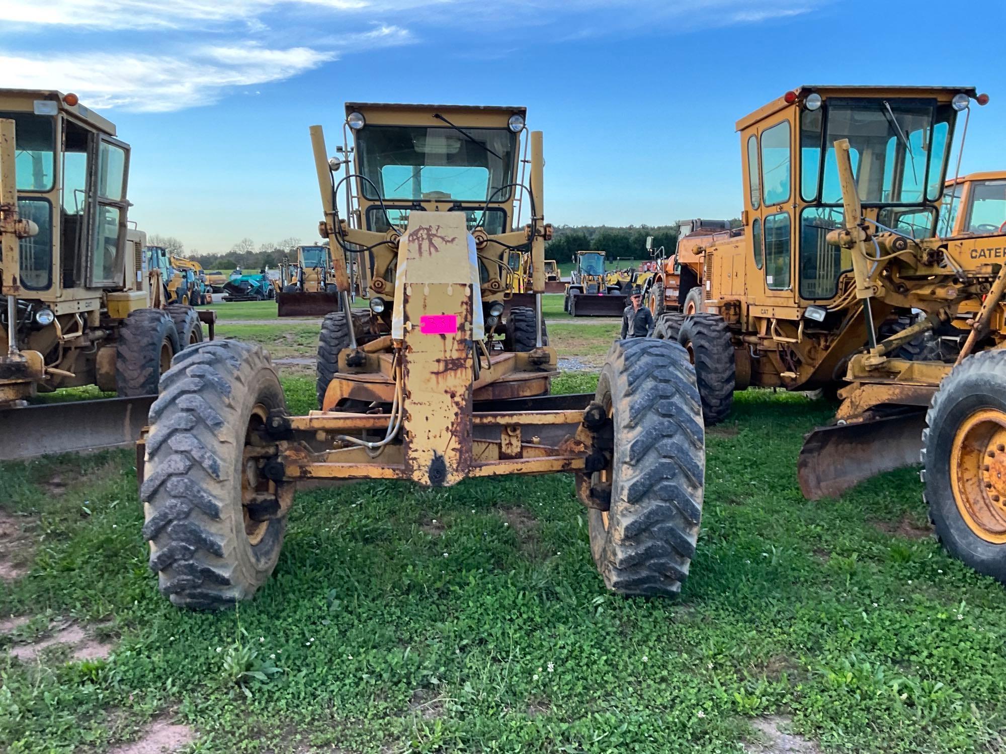 CAT 140G, Cab, 6 speed, 14' Blade, Rear Ripper, SN: 72V11077, Hours: 14121