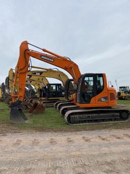 Doosan DX140 CR, Cab, Heat, AC, Plumbed, Coupler, GP Bucket, SN: 005772, Hours: 4931
