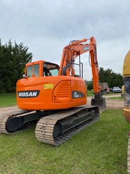 Doosan DX140 CR, Cab, Heat, AC, Plumbed, Coupler, GP Bucket, SN: 005772, Hours: 4931