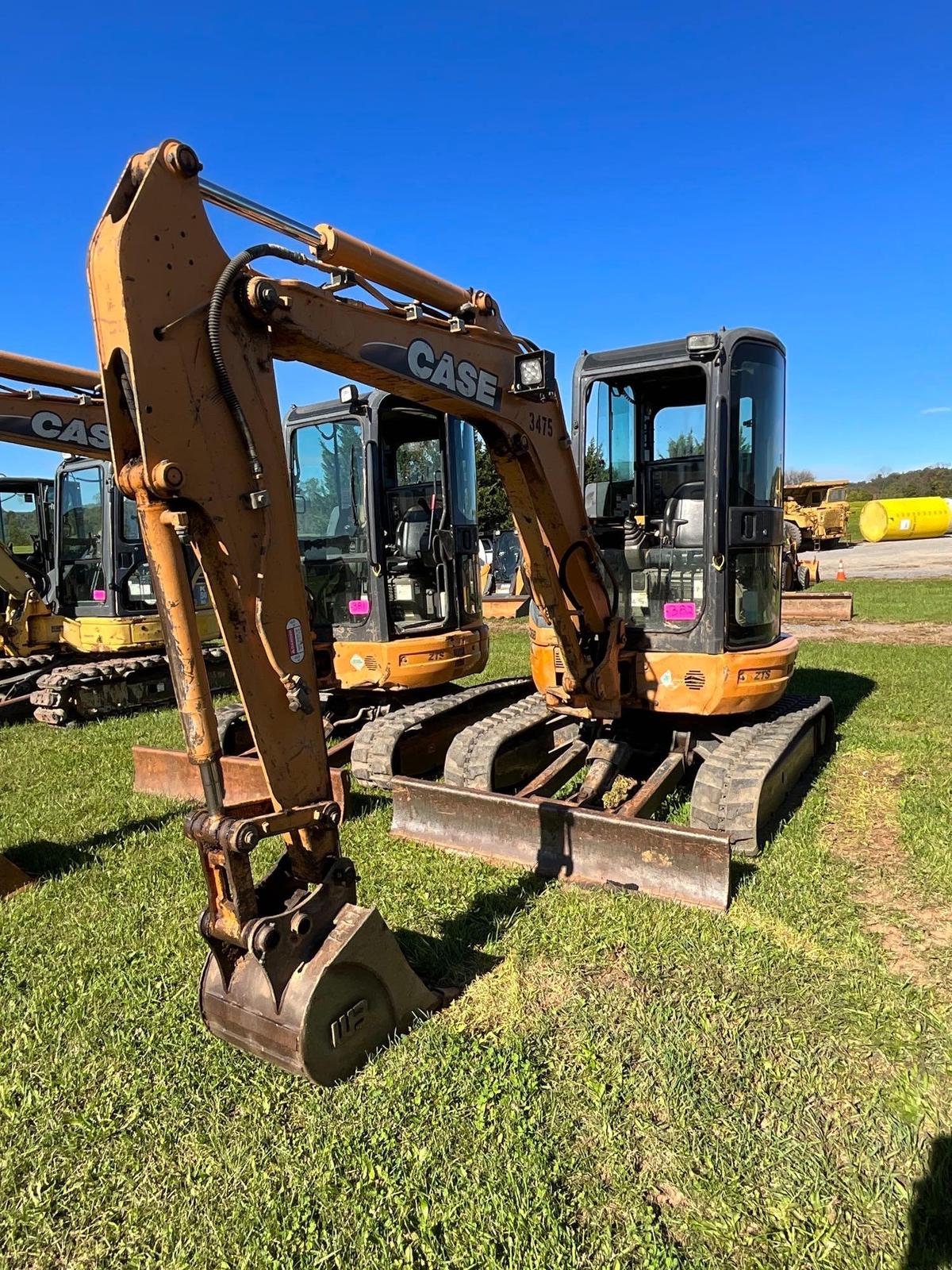 Case CX36B, Cab, Heat, AC, Leveling Blade, GP Bucket, Plumbed, SN: N63475, Hours: 2876