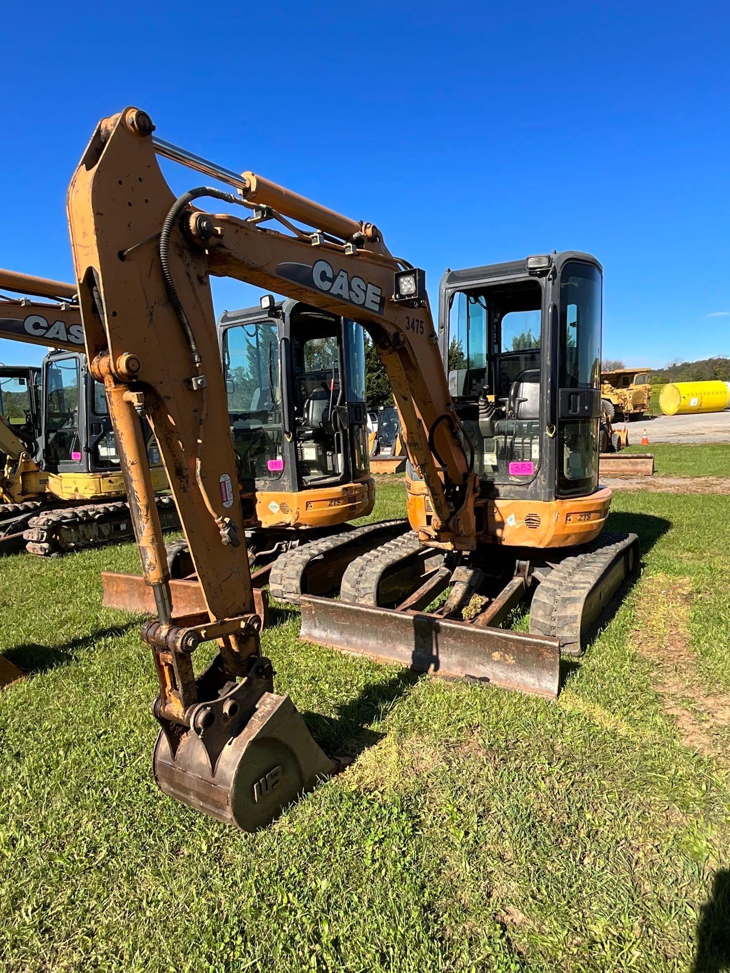 Case CX36B, Cab, Heat, AC, Leveling Blade, GP Bucket, Plumbed, SN: N63475, Hours: 2876