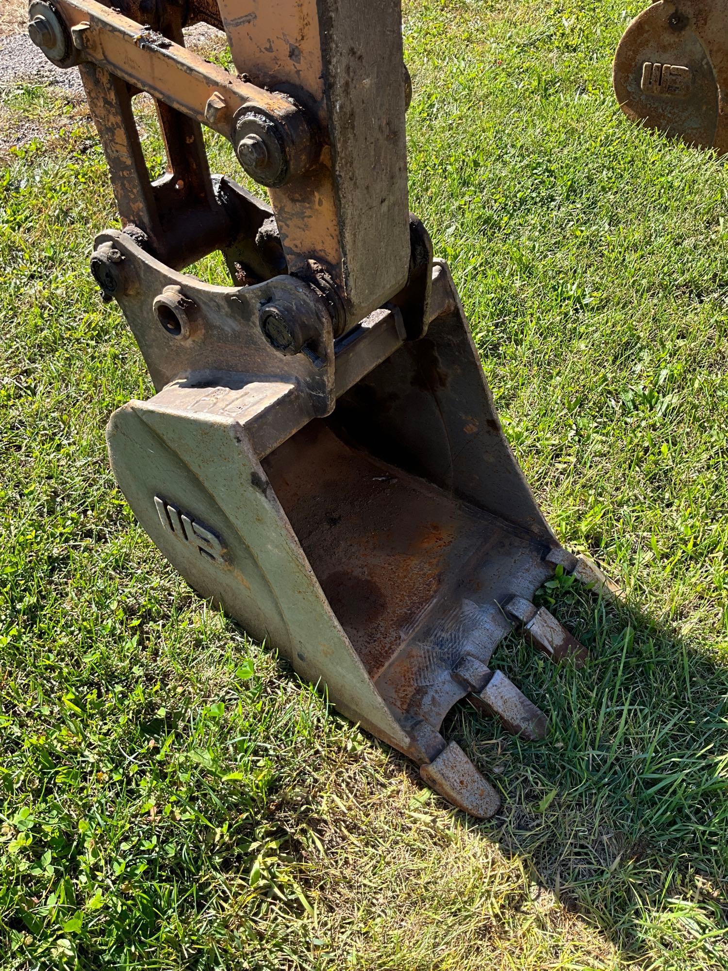 Case CX36B, Cab, Heat, AC, Leveling Blade, GP Bucket, Plumbed, SN: N63475, Hours: 2876