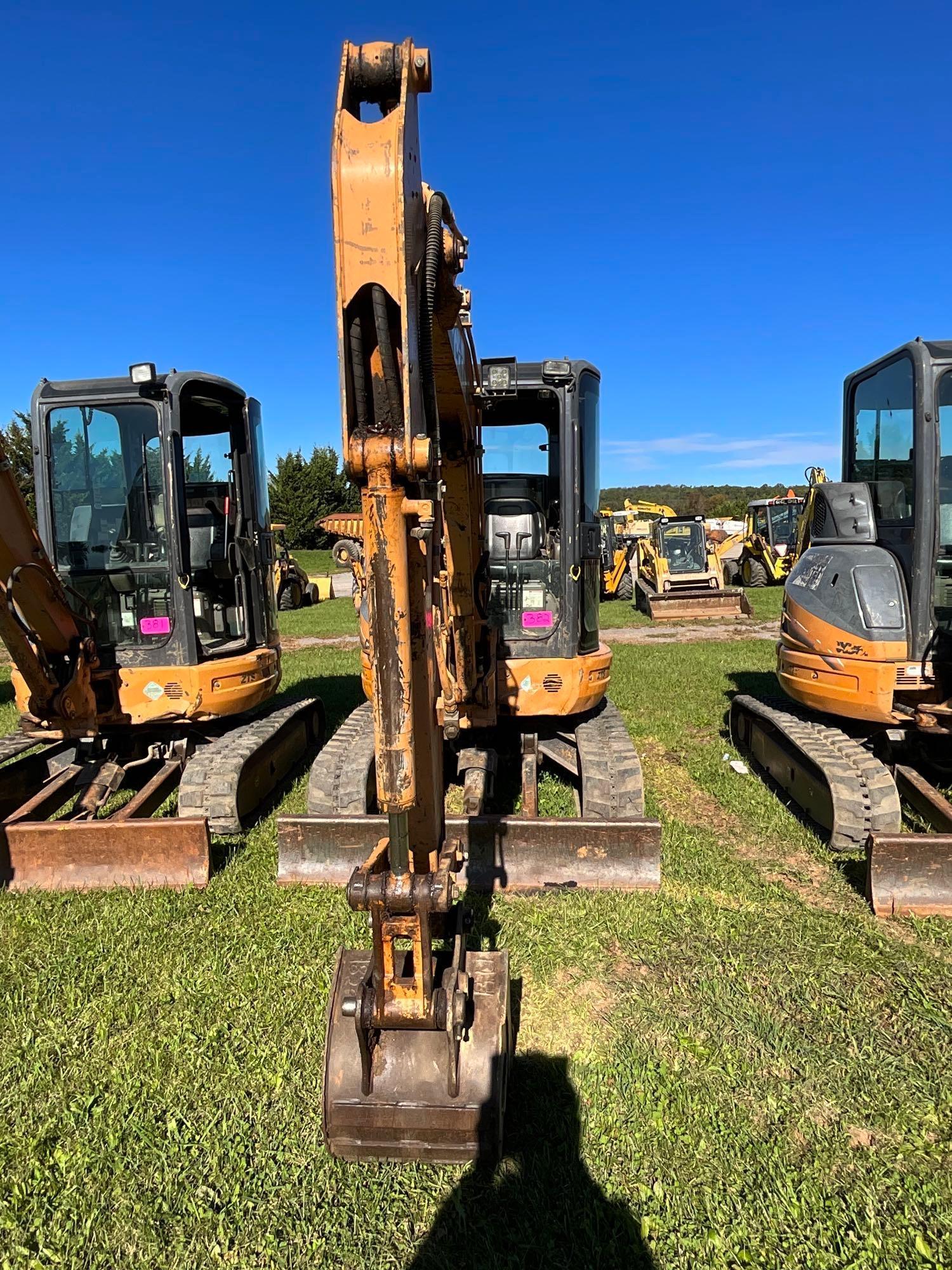 Case CX36B, Cab, Heat, AC, Leveling Blade, GP Bucket, Plumbed, SN: N63475, Hours: 2876