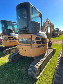 Case CX36B, Cab, Heat, AC, Leveling Blade, GP Bucket, Plumbed, SN: N63475, Hours: 2876