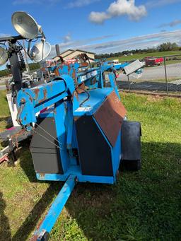 Genie TML-400N Light Tower, Deutz DSL, 2" Ball, Outriggers, Manual Boom Control