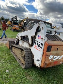 Bobcat T190 Track Steer, Rops, Rubber Tracks, GP Bucket, Quick Attach, Aux Hyd, SN: 313280, Hours: