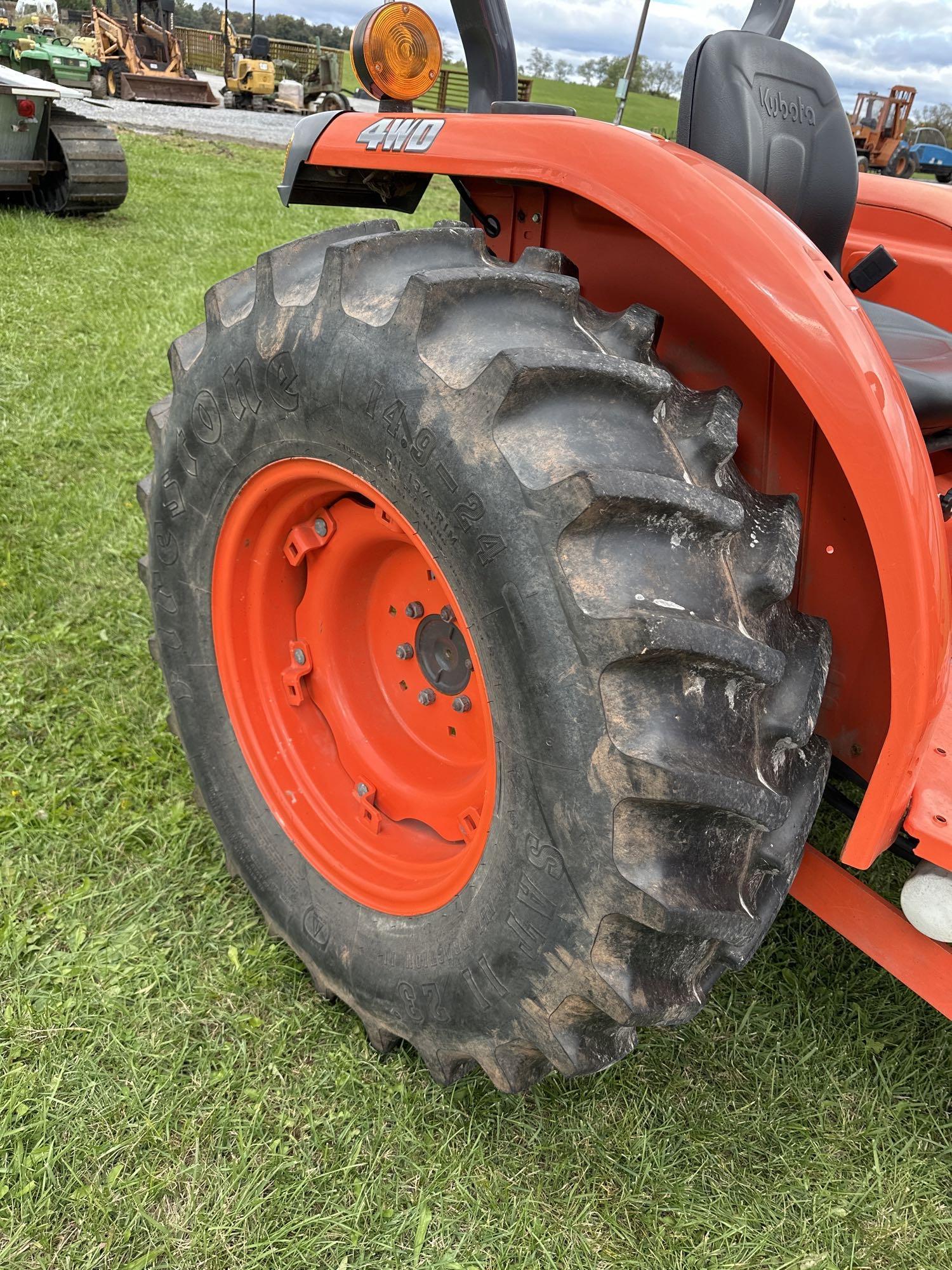 Kubota L4701 w/ LA765, SS Quick Attach, 3 PT PTO, 4x4, Hydstat, SN: L4701D59139, Hours: 504