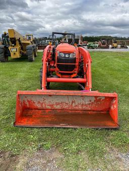 Kubota L4701 w/ LA765, SS Quick Attach, 3 PT PTO, 4x4, Hydstat, SN: L4701D59139, Hours: 504