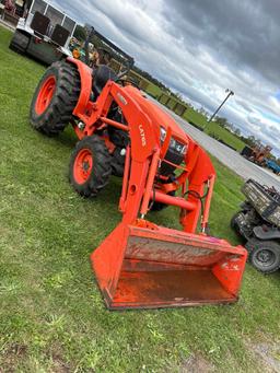 Kubota L4701 w/ LA765, SS Quick Attach, 3 PT PTO, 4x4, Hydstat, SN: L4701D59139, Hours: 504