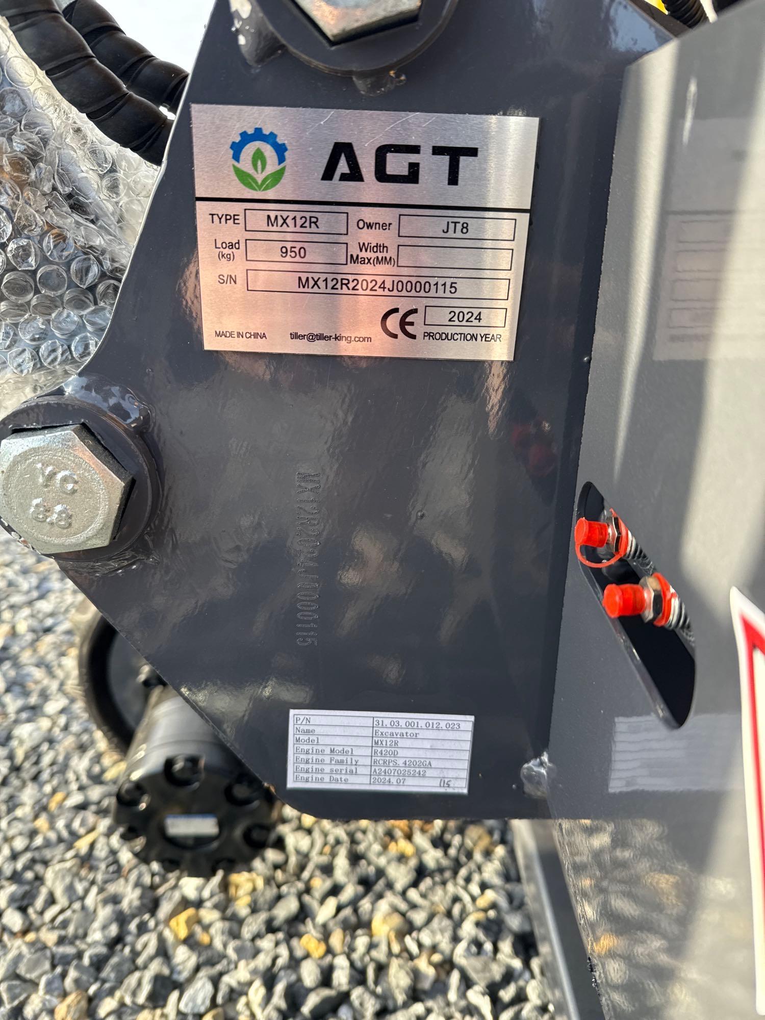 AGT MX12R Mini Excavator