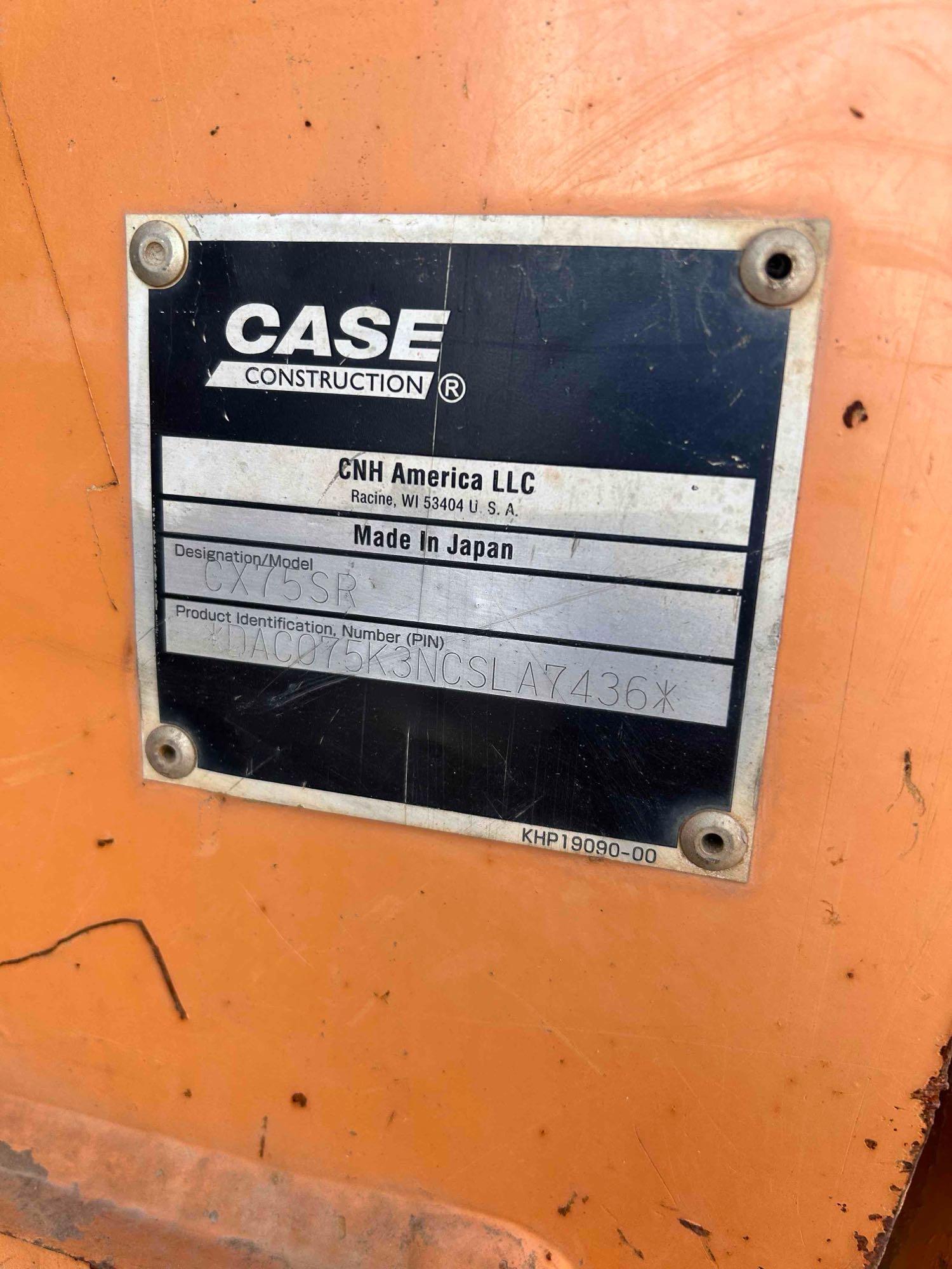 2012 Case CX75SR