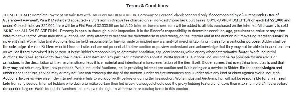 Terms and Conditions