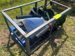 Heavy Duty Skid Steer Auger ECAG W/ 6", 12", and 14" Bits