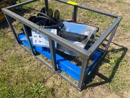 Heavy Duty Skid Steer Auger ECAG W/ 6", 12", and 14" Bits