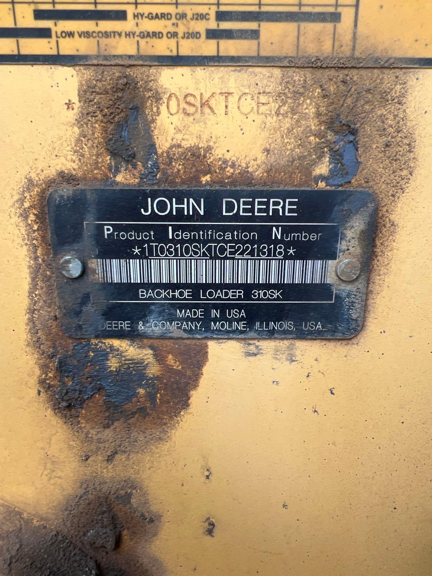 2012 John Deere 310SK