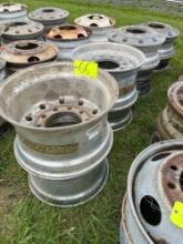 Stack of 8 Aluminum Wheels