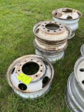 Stack of 5 Steel Wheels