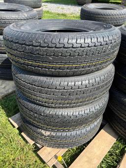 Set of 4 ST225/75R15 Radial Trailer Tires