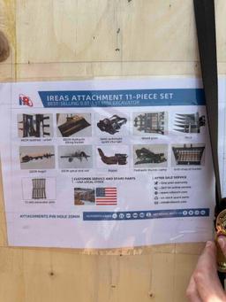 UNUSED 11 Piece Mini Excavator Attachments