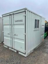 7x11'9 Portable Office Container W/ Side Door