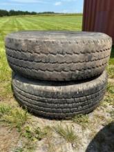 (2) 245/75R16 Tires on Rims