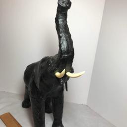 Leather Elephant Statue