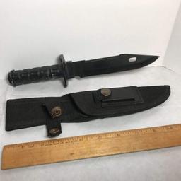 Knife with Sheath Signed Frost Cutlery