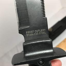Knife with Sheath Signed Frost Cutlery