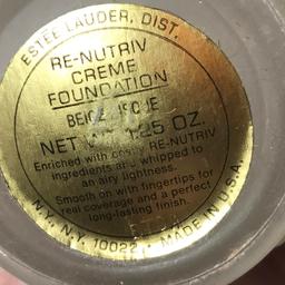 Lot of 3 Empty Este’ Ladder Glass Jars with Brass Lids