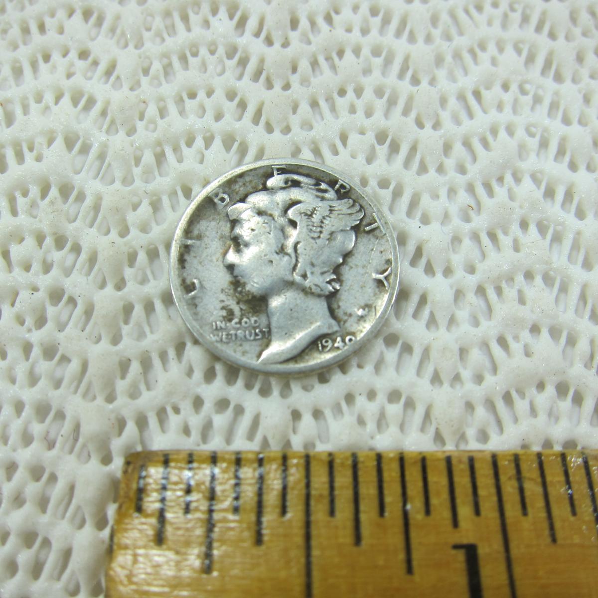 Mercury Silver Dime 1940