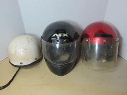 3 Motorcycle Helmets