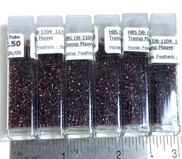 Lot of Transparent Mauve Beads