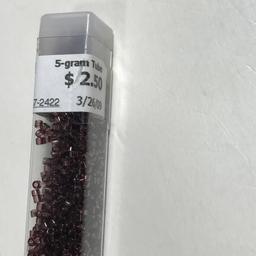 Lot of Transparent Mauve Beads