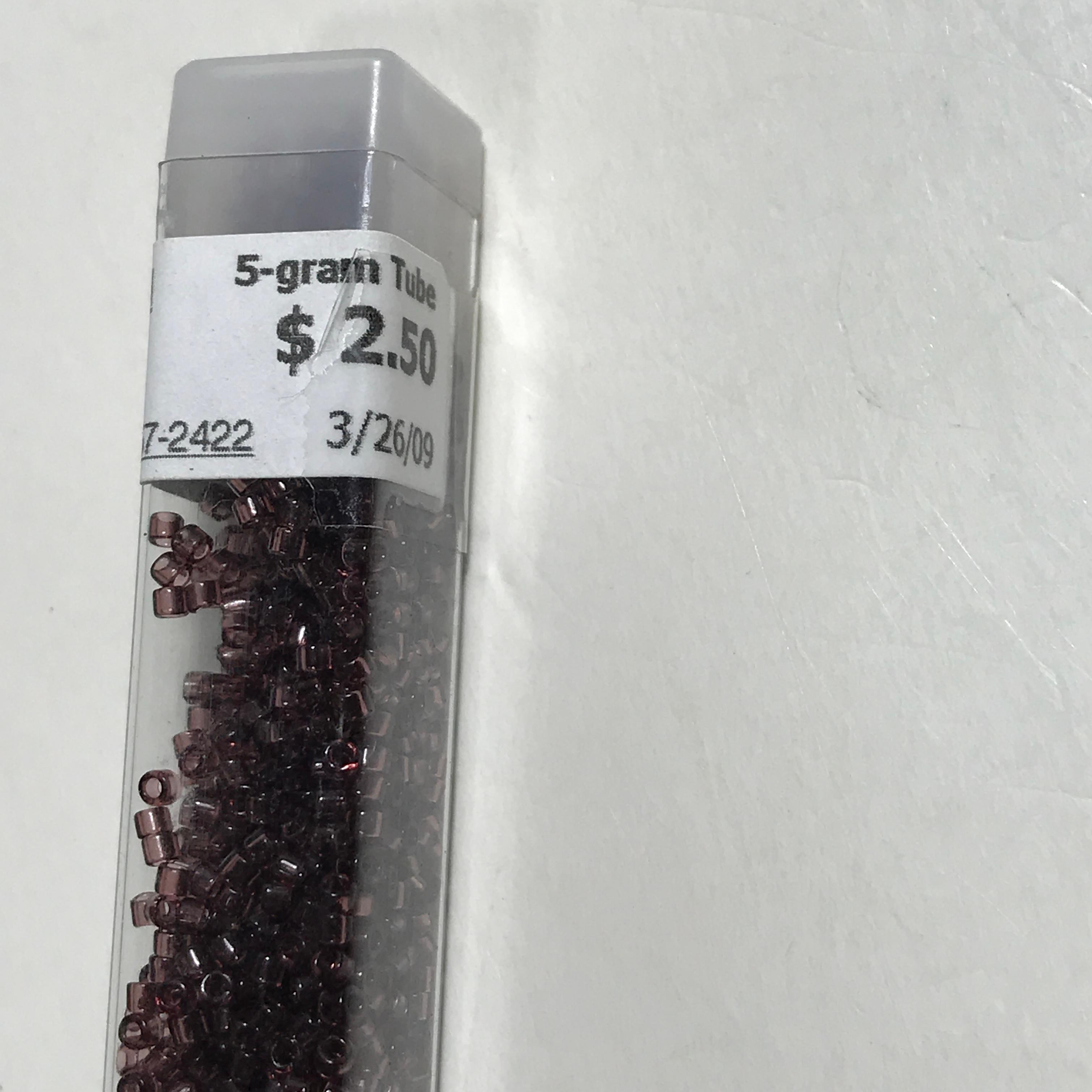 Lot of Transparent Mauve Beads