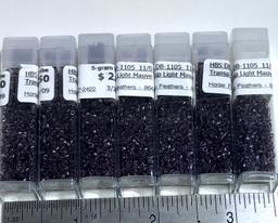 Lot of Transparent Light Mauve Beads