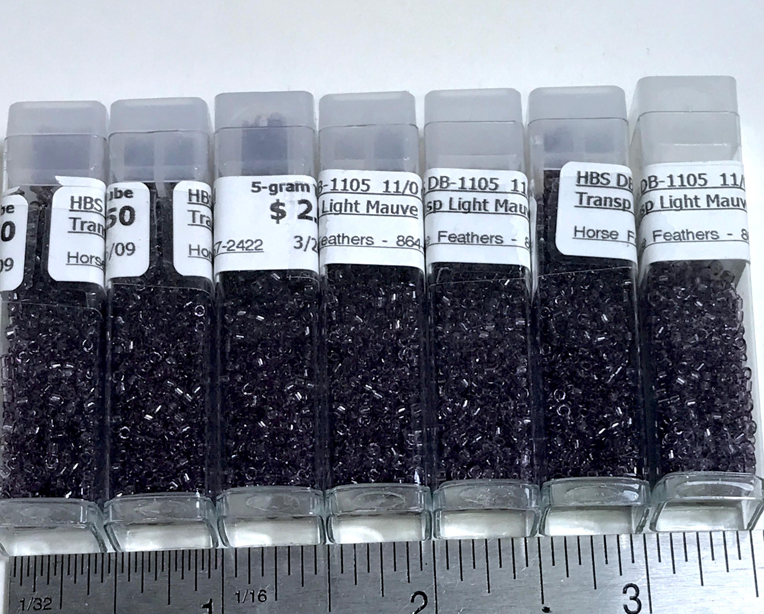 Lot of Transparent Light Mauve Beads